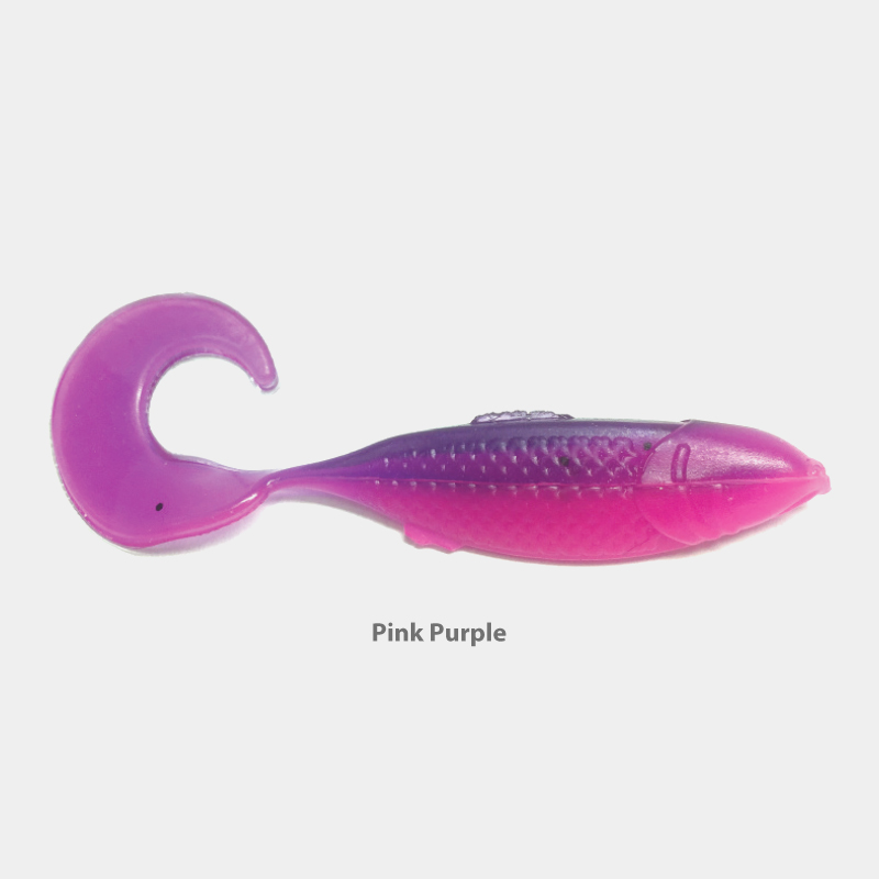 FLE-FLY Go Go Minnows Soft Plastic Baits with Vibrating Curl Tail (2.5  Inch, Pink / Purple), Soft Plastic Lures -  Canada