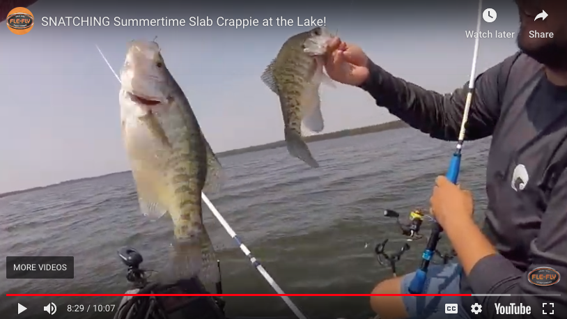 SNATCHING Summertime Slab Crappie at the Lake! - Fle-Fly Tackle